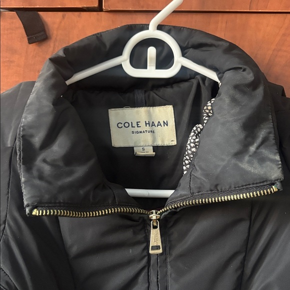 Cole Haan Signature Black Hooded Coat - Picture 10 of 12